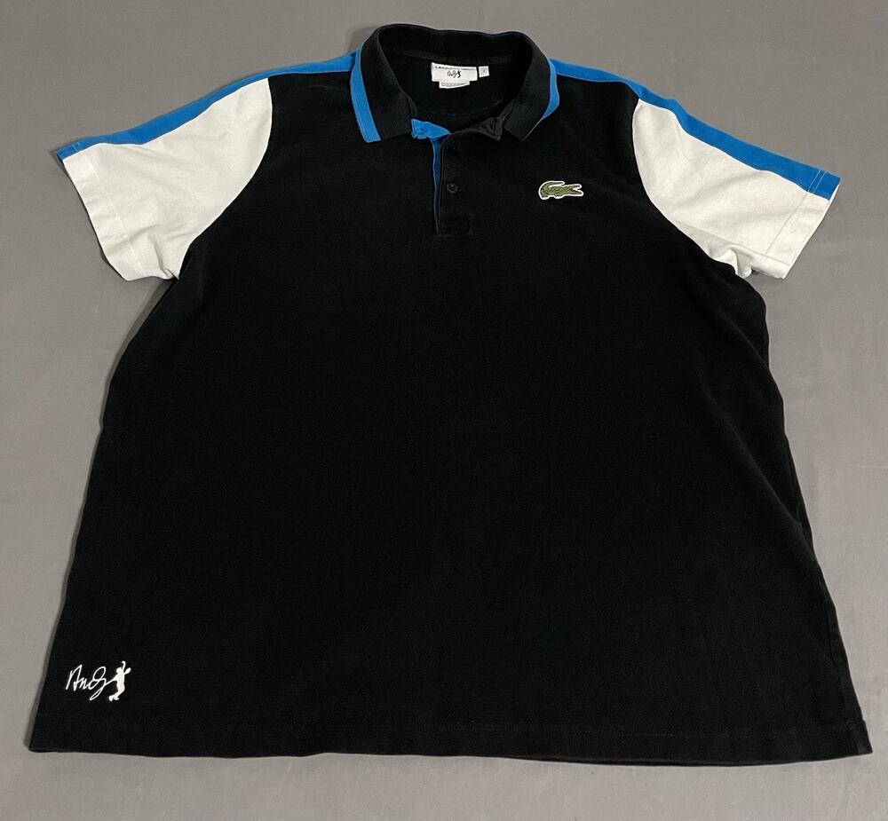 Lacoste Sport x Andy Roddick signature colorblock tennis polo shirt